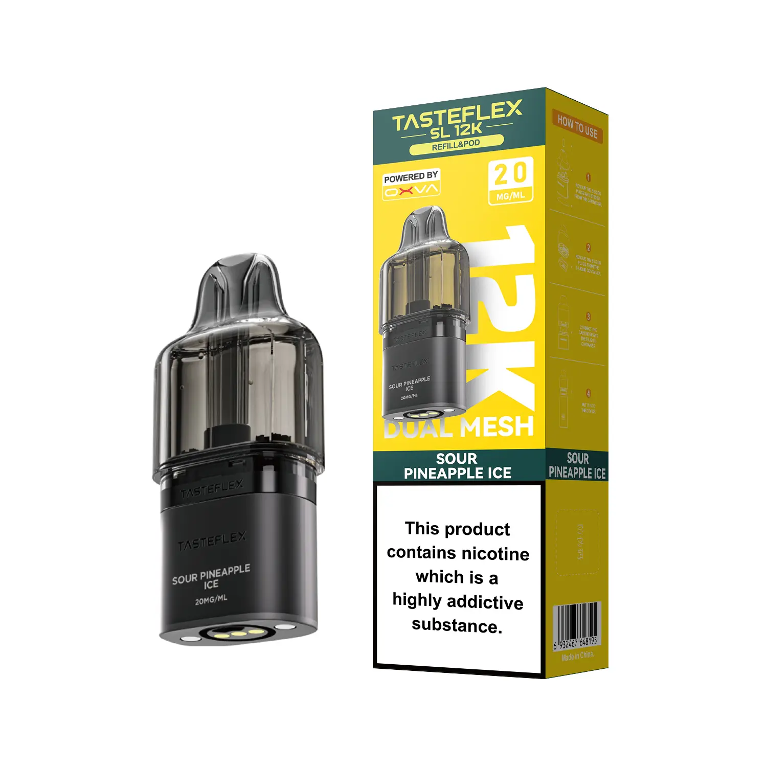 Sour Pineapple Ice Oxva Tasteflex SL 12K Pods